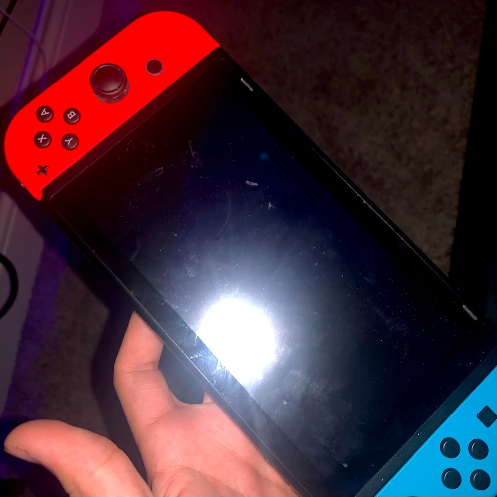 Ninetendo switch red n blue color